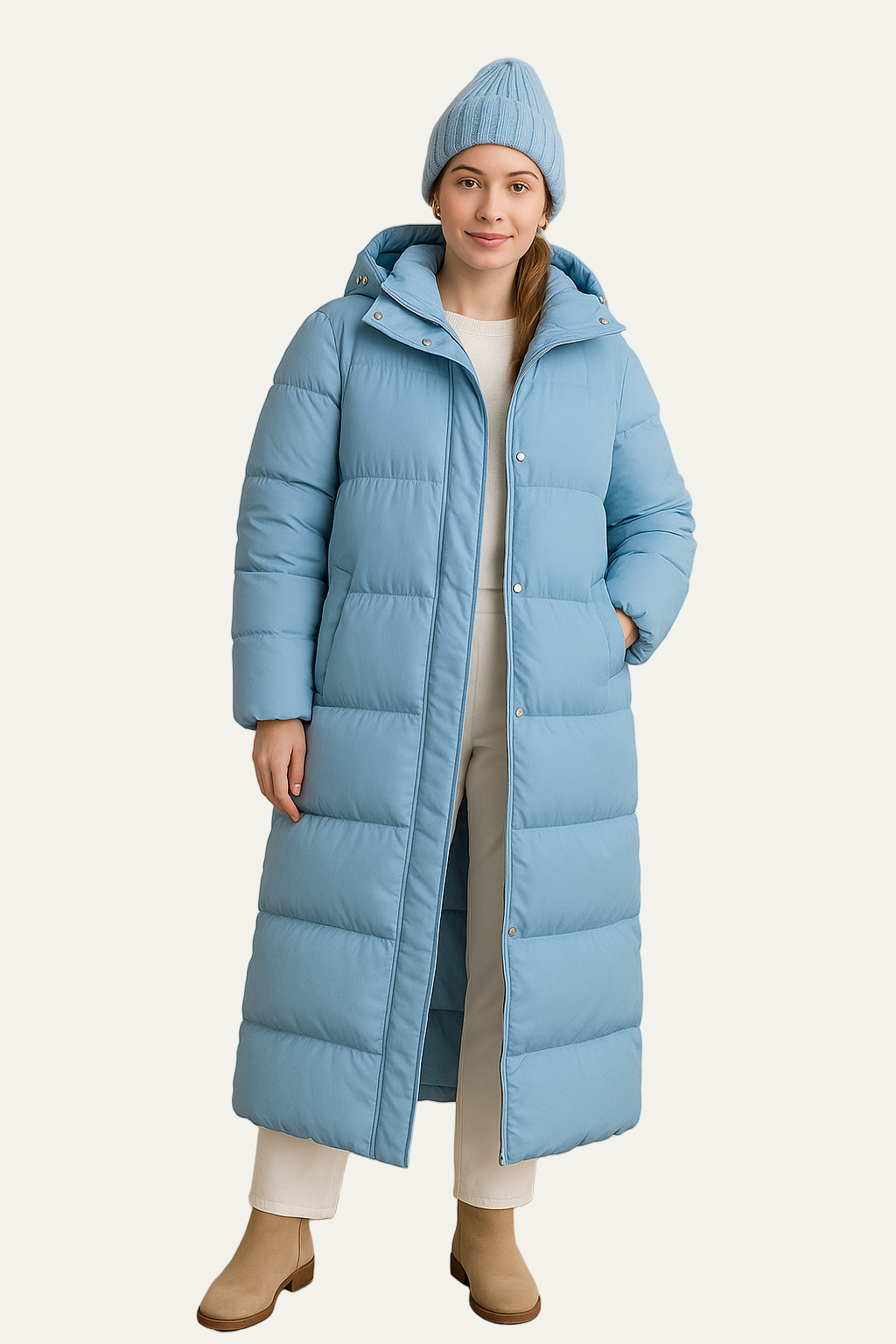 Women’s Minimalist Hooded Puffer Jacket