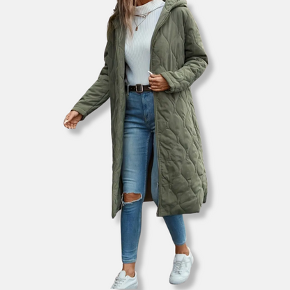 Women’s Longline Quilted Puffer Coat