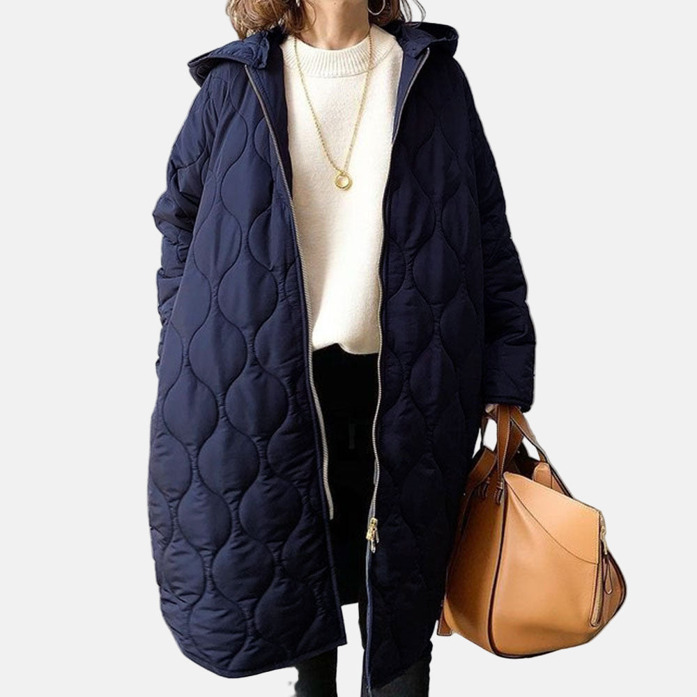 Women’s Longline Quilted Puffer Coat