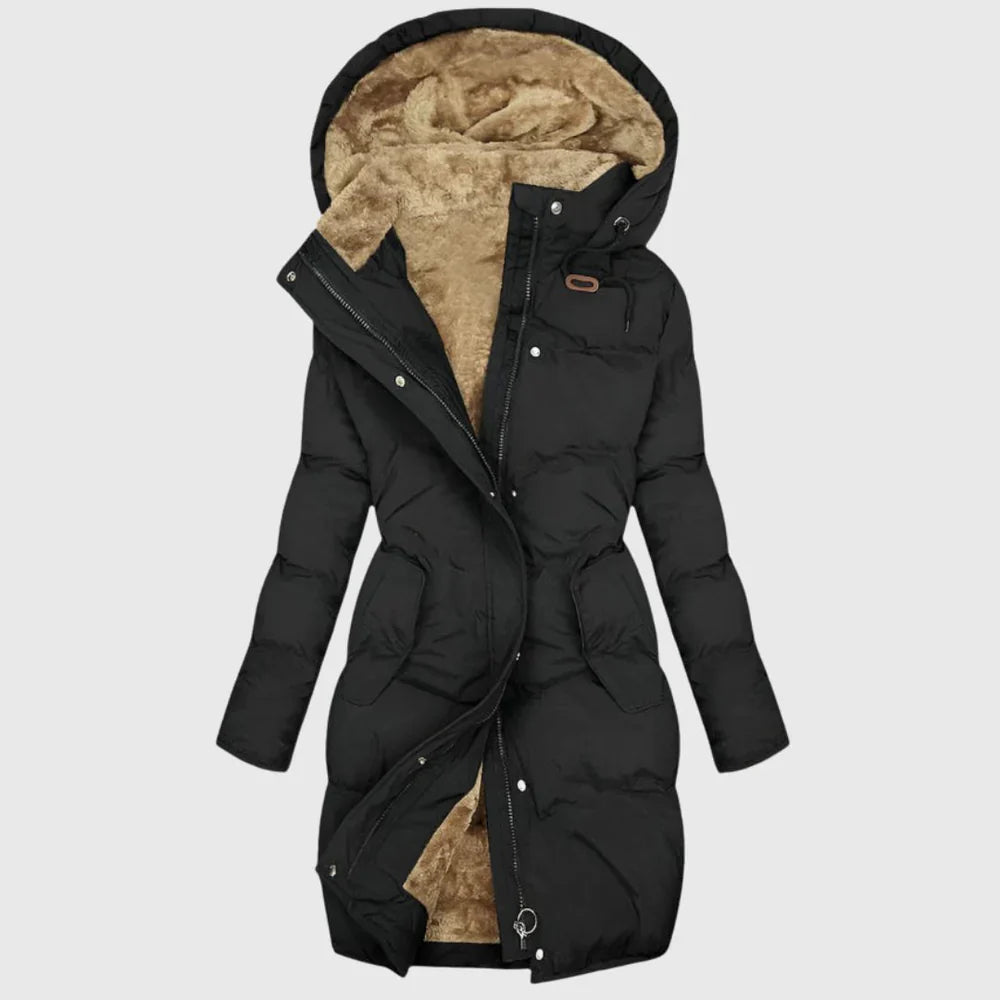 Warm Padded Ladies Parka Jacket