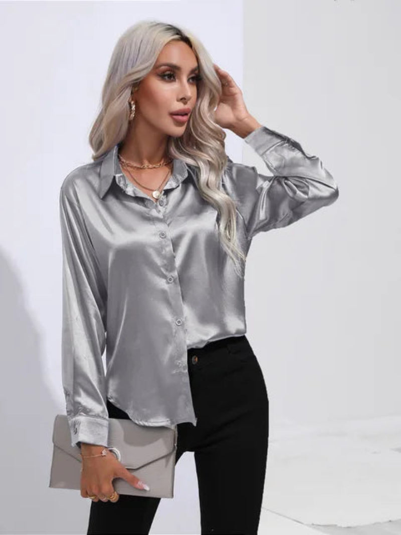 Classic Ladies Button Cuff Shirt