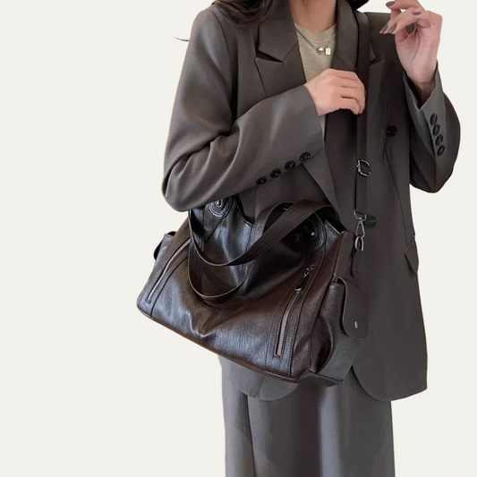 Women’s Slouchy Multi-Pocket Tote Bag