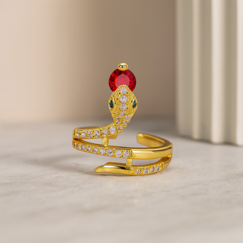 Affordable CZ Snake Fashion Ring