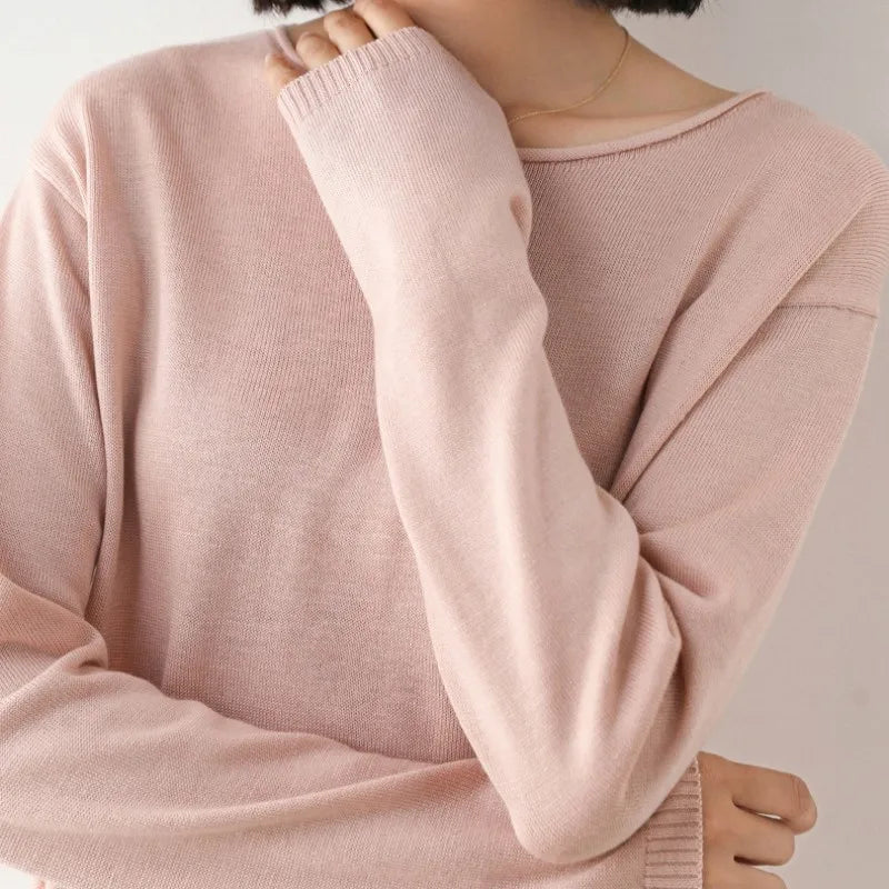 Women’s Relaxed Boat Neck Knit Top