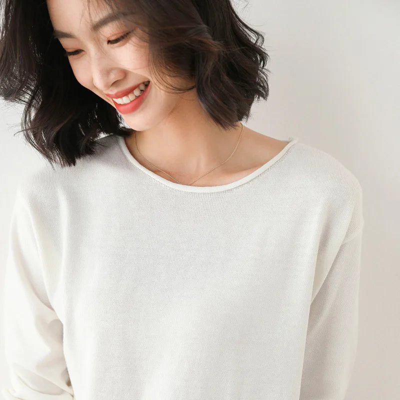 Women’s Relaxed Boat Neck Knit Top