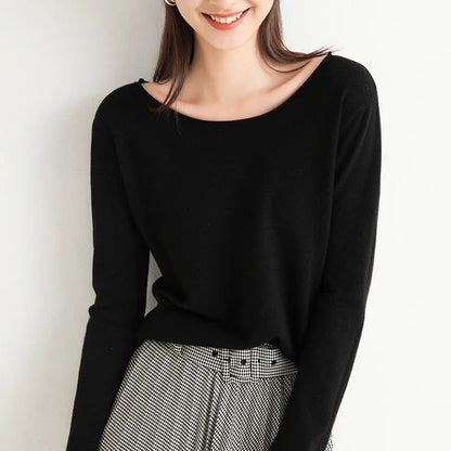 Women’s Relaxed Boat Neck Knit Top