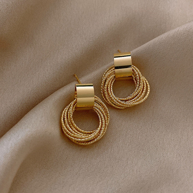 Fashion Circle Stud Earrings for Women - BritishElegance