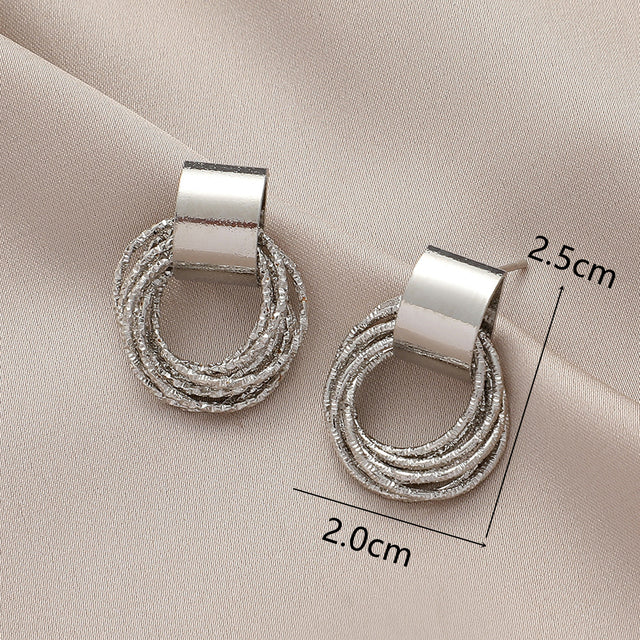 Fashion Circle Stud Earrings for Women