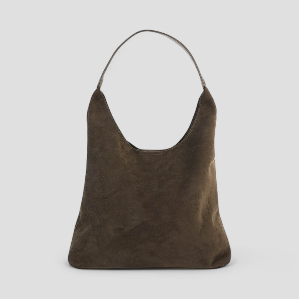 Women’s Suede handbag Minimalist Shopper bag Quiet Luxury