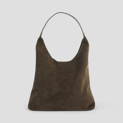 Women’s Suede handbag Minimalist Shopper bag Quiet Luxury