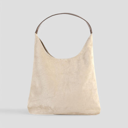 Women’s Suede handbag Minimalist Shopper bag Quiet Luxury