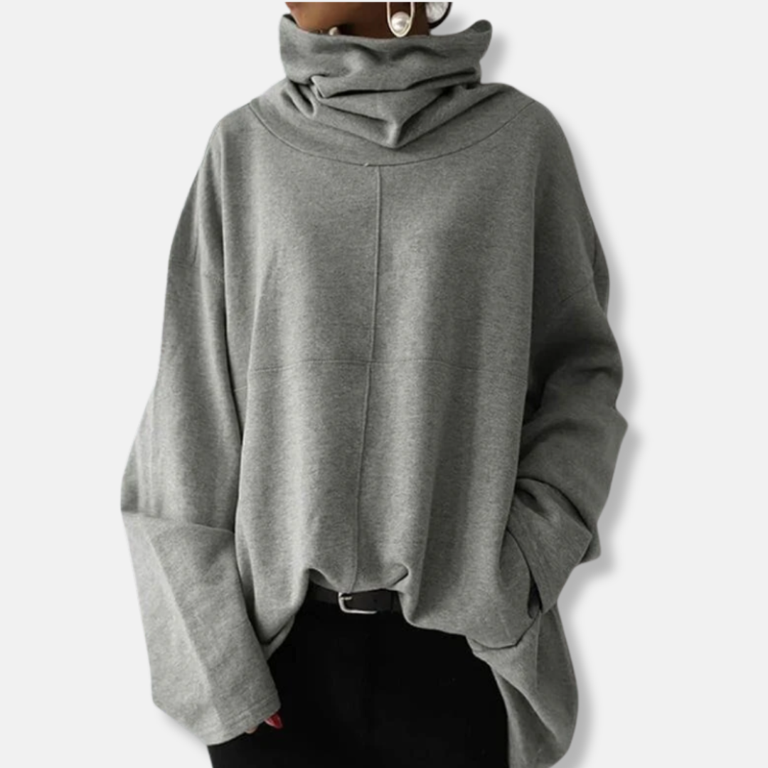 Women’s Voluminous Cowl Neck Pullover