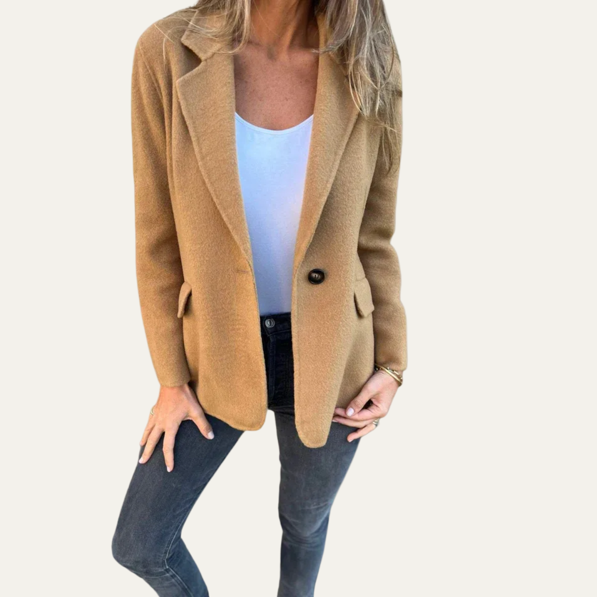 Women’s Relaxed Fit Single-Breasted Blazer