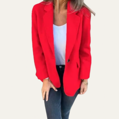 Women’s Relaxed Fit Single-Breasted Blazer