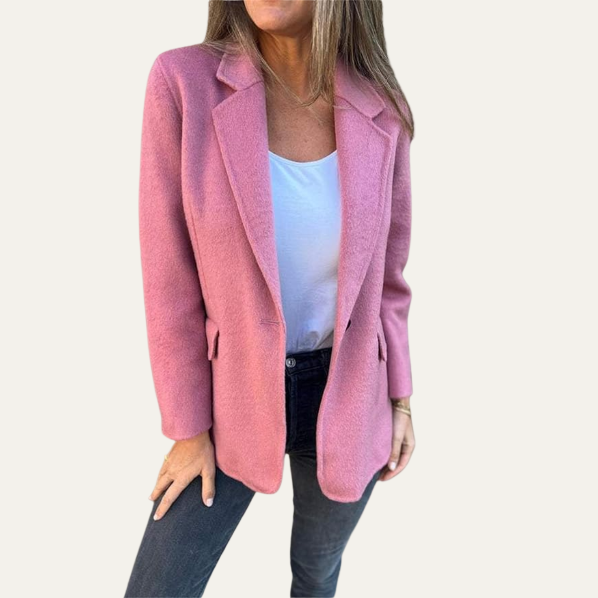 Women’s Relaxed Fit Single-Breasted Blazer
