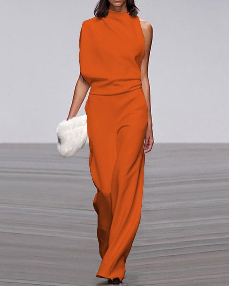 Flowy Summer Wide Leg Jumpsuit for Women
