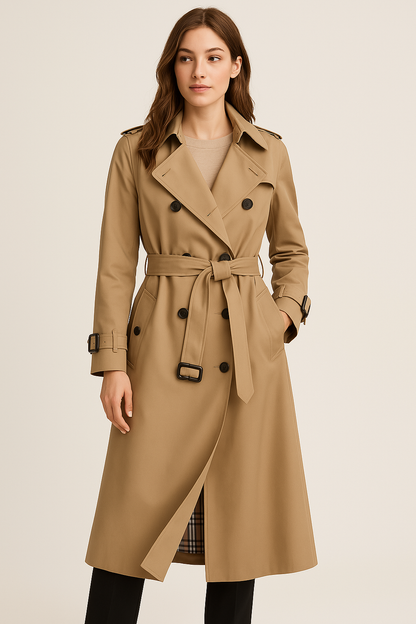 Naya – Double Button Women's Trench Coat