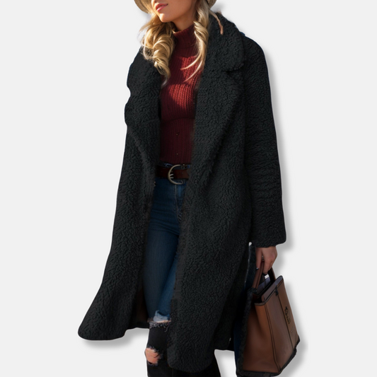 Women’s Cozy Teddy Longline Coat