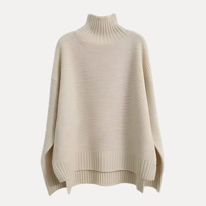Women’s Ribbed Mock Turtleneck Sweater