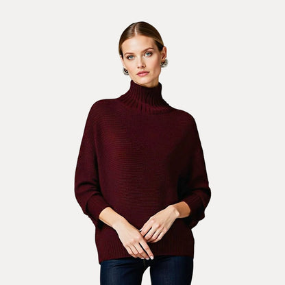 Women’s Ribbed Mock Turtleneck Sweater