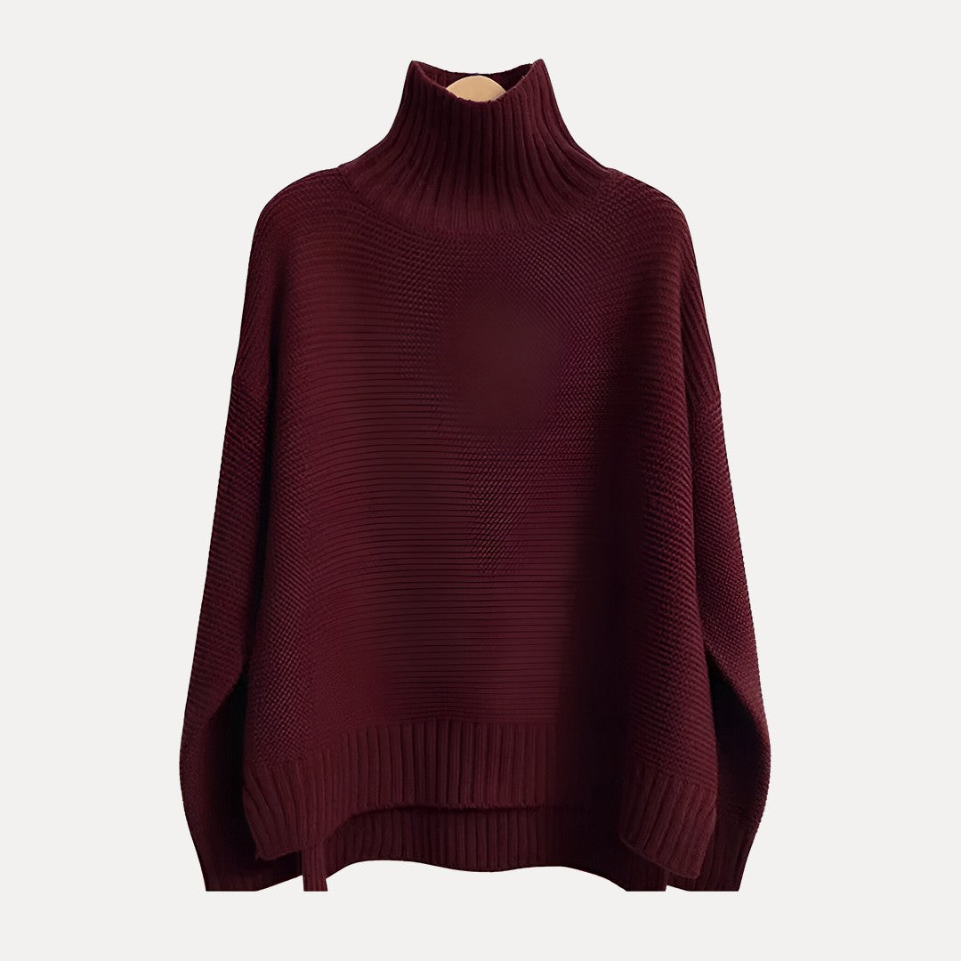 Women’s Ribbed Mock Turtleneck Sweater