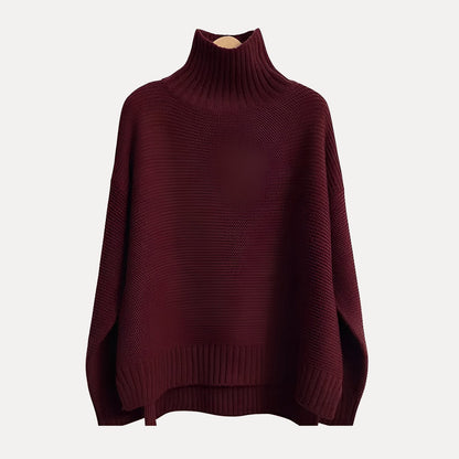Women’s Ribbed Mock Turtleneck Sweater