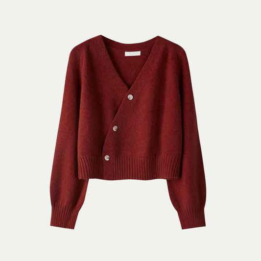 Women’s Asymmetrical Wrap Knit Cardigan