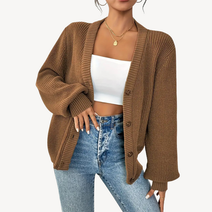 Women’s Long Sleeve Button Front Cardigan