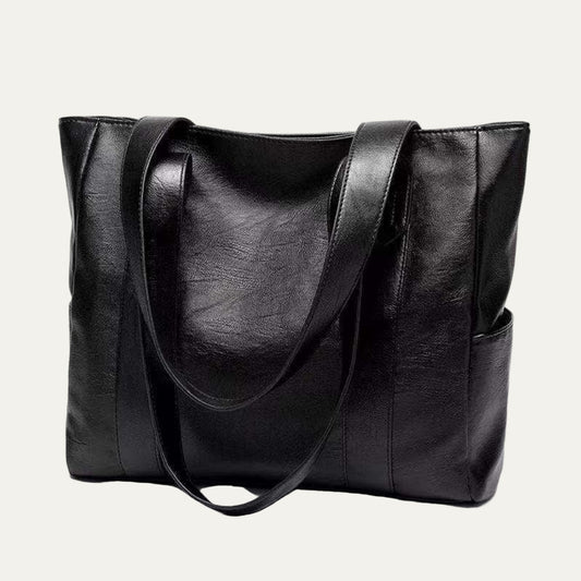 Women’s Structured Faux Leather Tote Bag