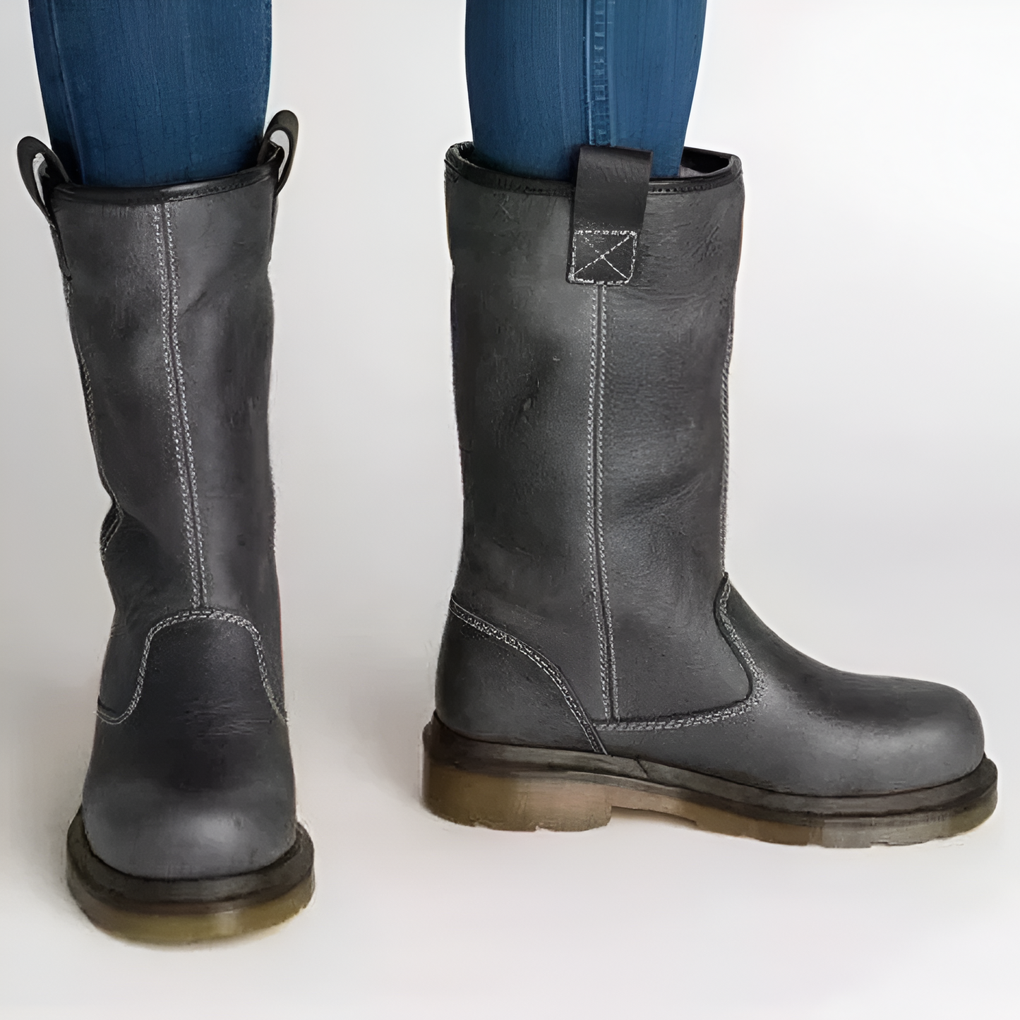 Insulated Faux Leather Fashion Ankle Boots