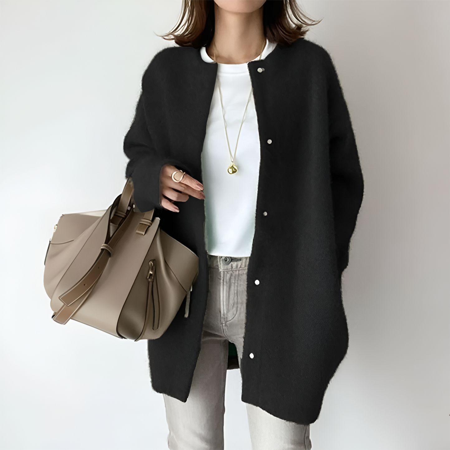 Cozy Oversized Women's Cardigan Sweater