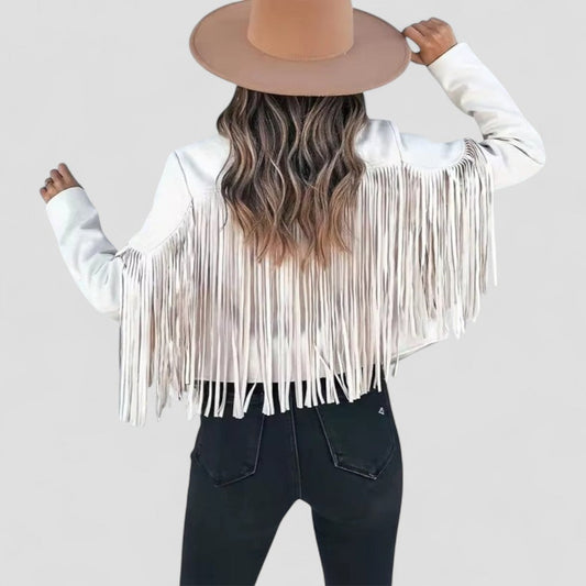 Women’s Vintage Fringe Cropped Jacket