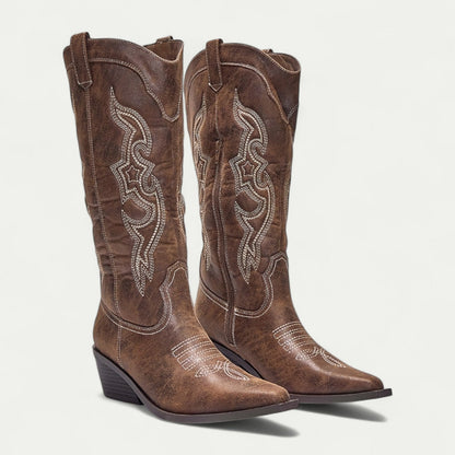 Women’s Polished Leather Western Boots
