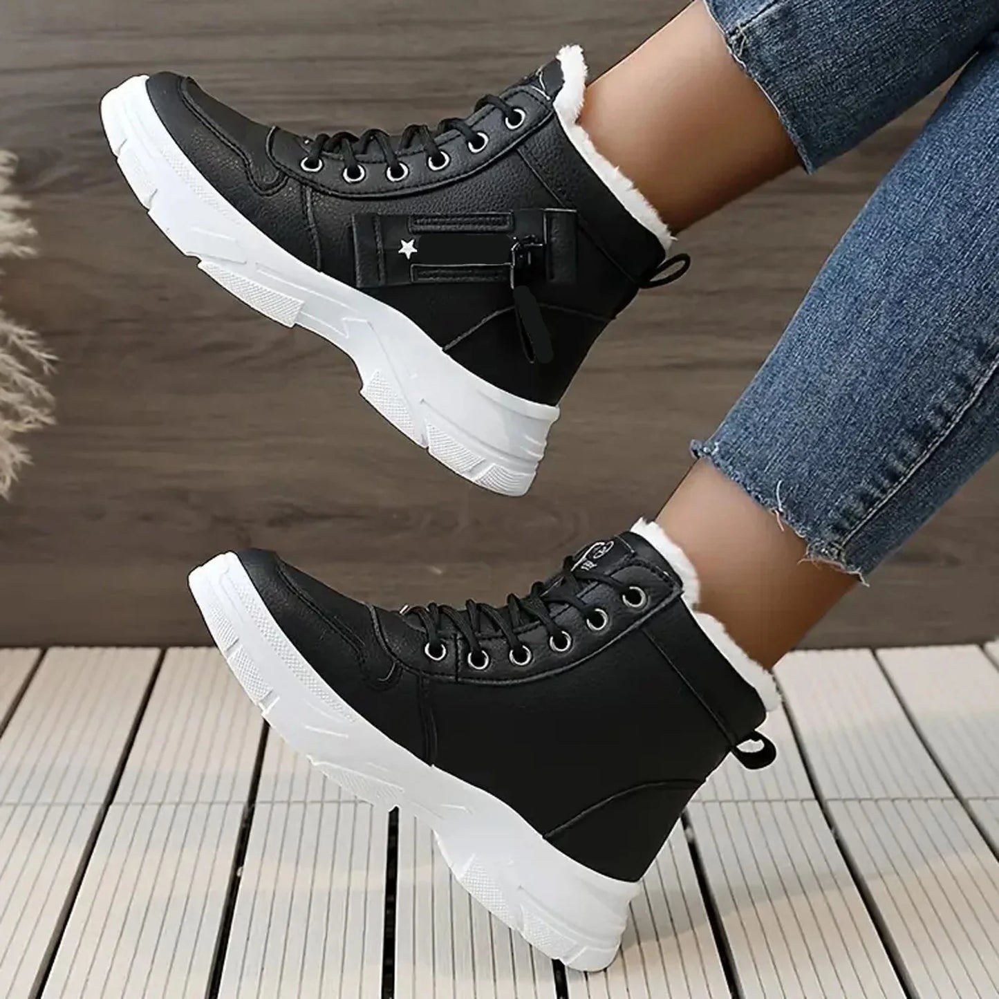 Insulated Waterproof Women's Snow Boots Cold Weather Shoes