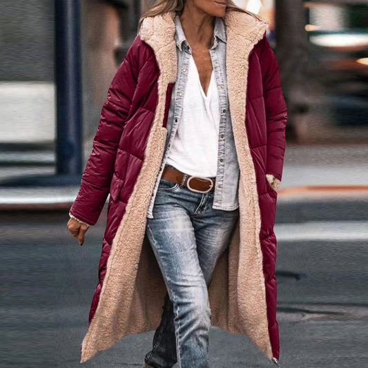 Warm Padded Women's Parka Jacket Casual Coat - BritishElegance