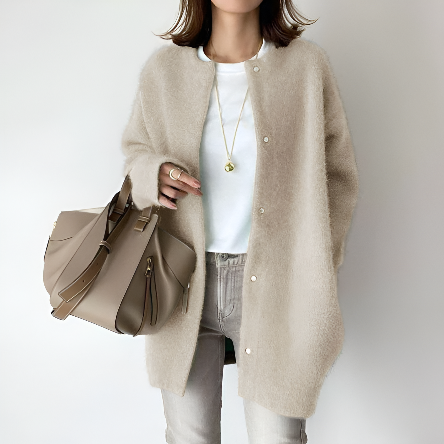 Soft Women's Long Sleeve Wool Knit Sweater