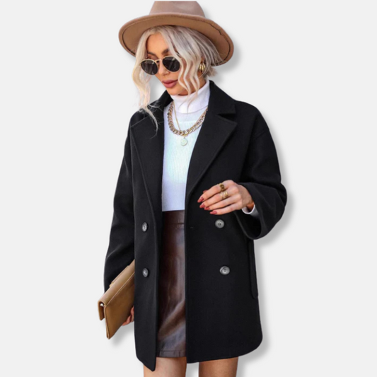 Women’s Boxy Double-Breasted Coat