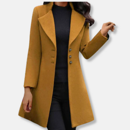 Women’s Elegant Long A-Line Coat