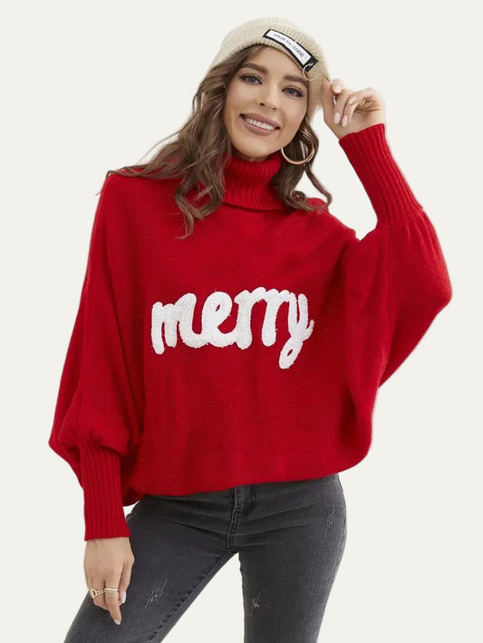 Women’s Merry Textured Turtleneck Sweater