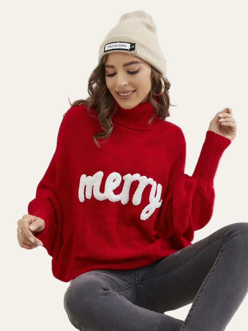 Women’s Merry Textured Turtleneck Sweater