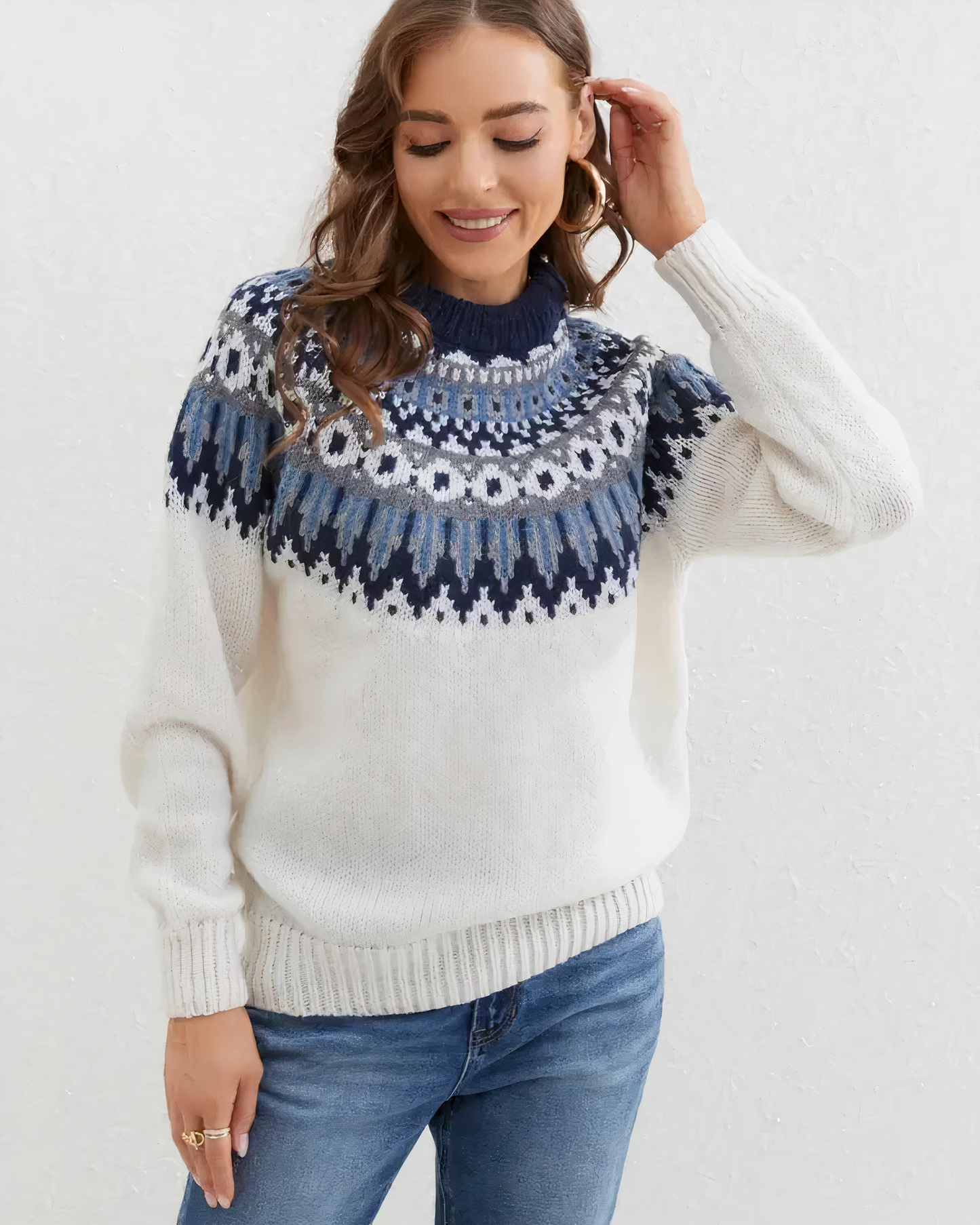Women’s Chunky Knit Turtleneck Jumper