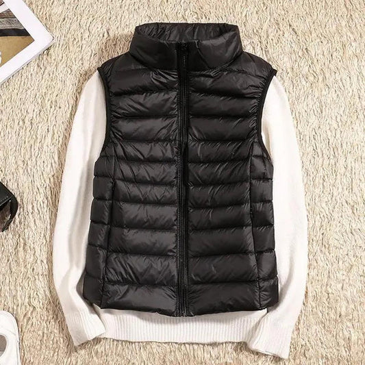 Ultra Light Women's Down Puffer Vest - BritishElegance