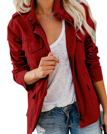 Lightweight utility jacket for women | Relaxed waist length