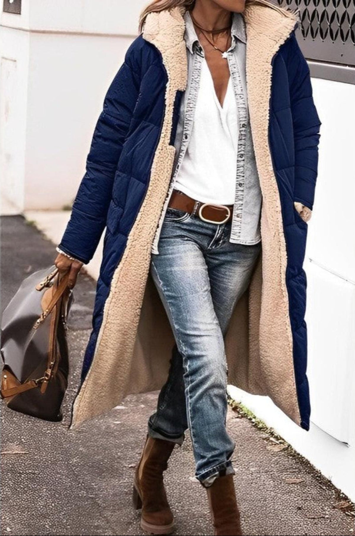 Warm Waterproof Parka Coat For Women With Hood