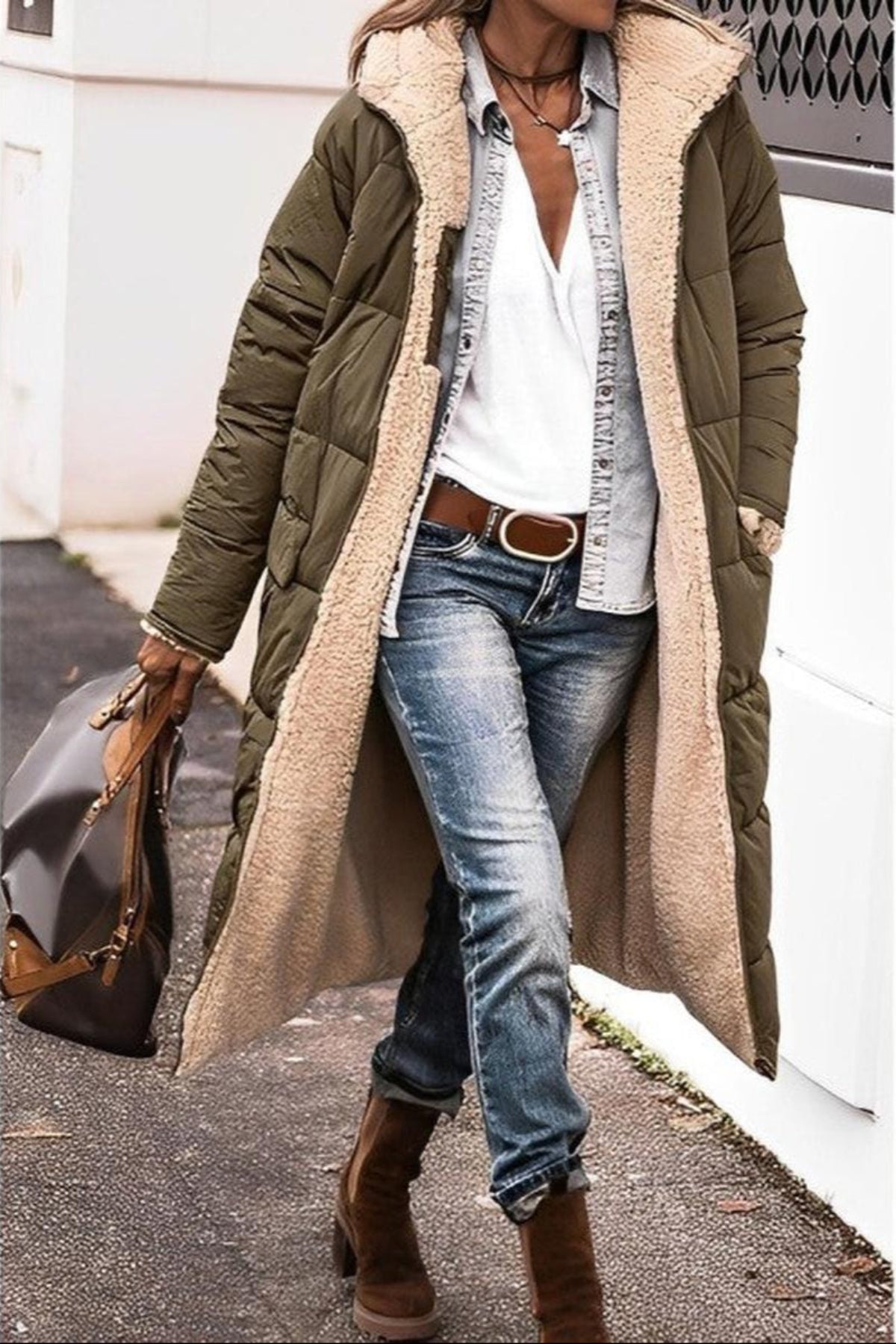 Warm Waterproof Parka Coat For Women With Hood