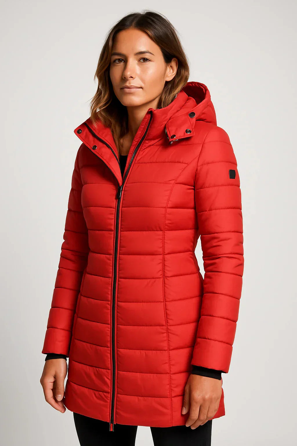 Classic Water-Resistant Puffer Jacket with Hood