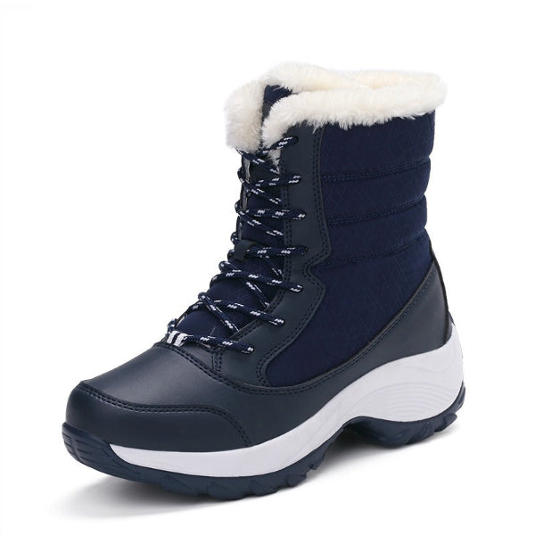 Women’s Snow Boots – Mid-Calf – Waterproof Insulated – Fleece Lined – Lace Up