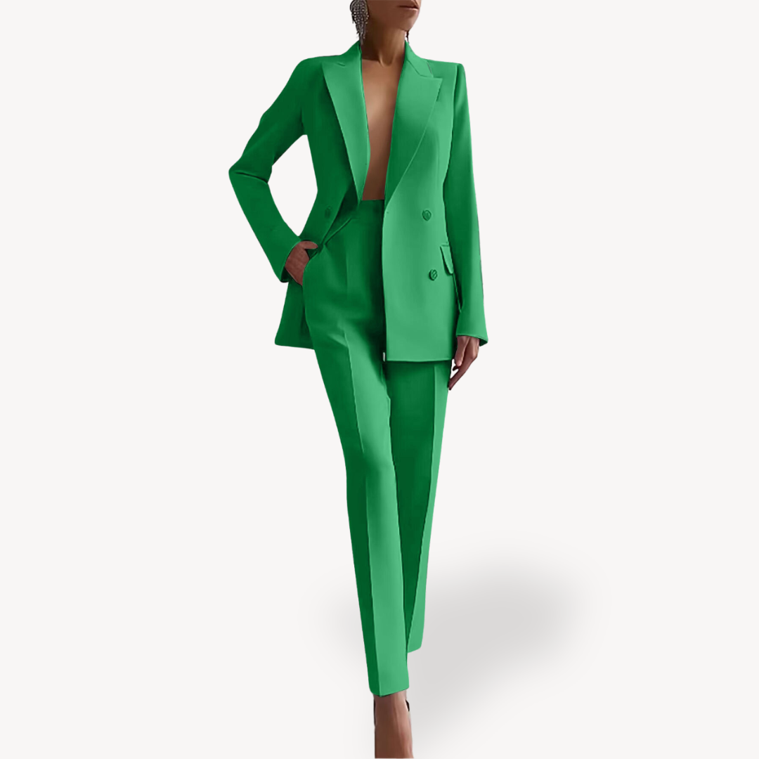 Classic Fit Women's Suit Jacket Pants Set