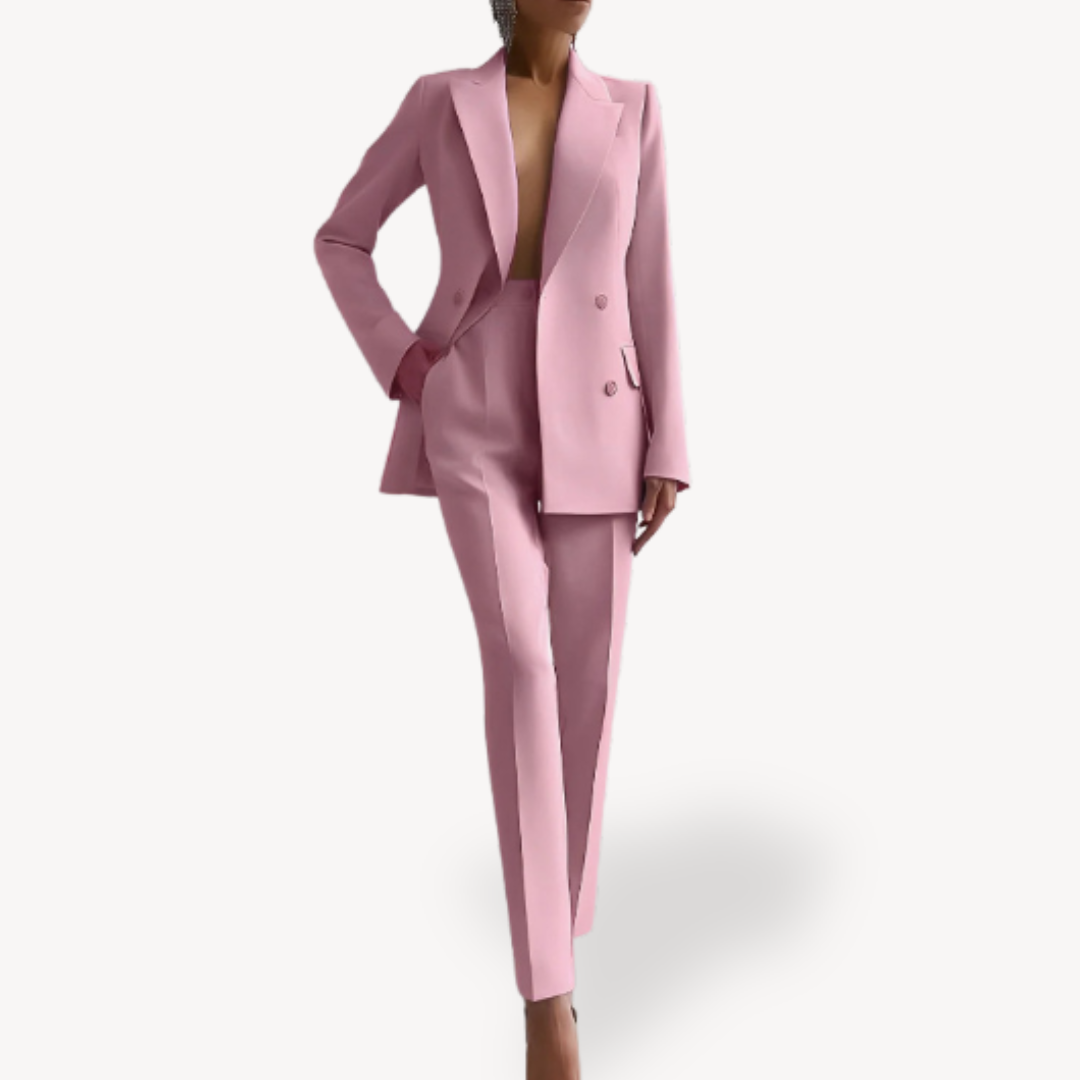 Classic Fit Women's Suit Jacket Pants Set