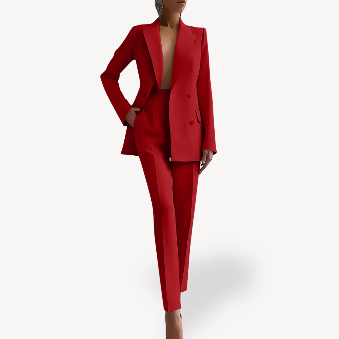 Classic Fit Women's Suit Jacket Pants Set
